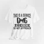 Service Dog Awareness Tee, Unisex Jersey Short Sleeve Tee - Image 9