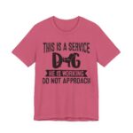 Service Dog Awareness Tee, Unisex Jersey Short Sleeve Tee - Image 73