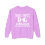 Female Service Dog Awareness Crewneck Sweatshirt - Image 45