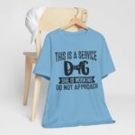Service Dog Awareness Tee | Unisex Jersey Short Sleeve T-Shirt - Image 40