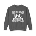 Female Service Dog Awareness Crewneck Sweatshirt - Image 25