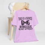 Service Dog Awareness Tee | Unisex Jersey Short Sleeve T-Shirt - Image 52