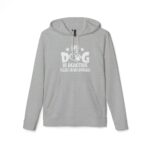 My Dog Is Reactive” Fleece Hoodie – Dog Lover Gift - Image 13