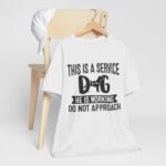 Service Dog Awareness Tee, Unisex Jersey Short Sleeve Tee - Image 16