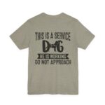 Service Dog Awareness Tee, Unisex Jersey Short Sleeve Tee - Image 3