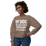 My Dog is Temperamental Sweatshirt, Unisex Crewneck - Image 3