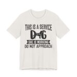 Service Dog Awareness Tee | Unisex Jersey Short Sleeve T-Shirt - Image 13