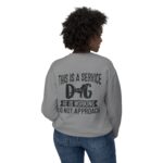 Male Service Dog Awareness Crewneck Sweatshirt | Unisex Lightweight - Image 46