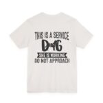 Service Dog Awareness Tee | Unisex Jersey Short Sleeve T-Shirt - Image 14
