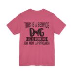 Service Dog Awareness Tee, Unisex Jersey Short Sleeve Tee - Image 74