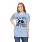 Service Dog Awareness Tee | Unisex Jersey Short Sleeve T-Shirt - Image 29