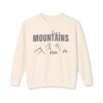 Mountains-Unisex Lightweight Crewneck Sweatshirt - Image 9