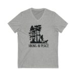 Hiking in Peace V-Neck Tee-Bella and Canvas - Image 5