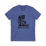 Hiking in Peace V-Neck Tee-Bella and Canvas - Image 7